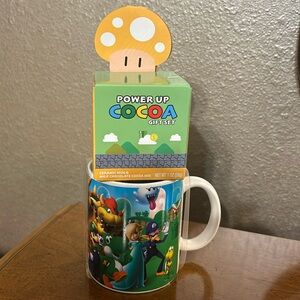 Pyramid Super Mario Mushroom Kingdom Ceramic Mug.